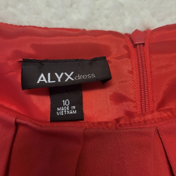 ALYX Colorblock Sheath Dress Striped Seersucker Skirt Sleeveless Size 10 - Picture 5 of 5